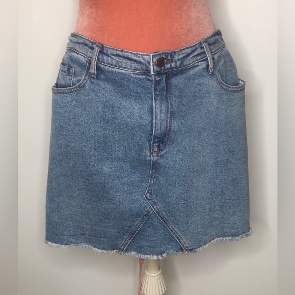 Mossimo Supply Co. Denim jean Skirt Blue Plus Size 18 34 inch waist